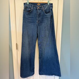 Mother Jeans Woman’s Sz 30x31 The Tomcat Roller Wash Groovy Button Fly EUC
